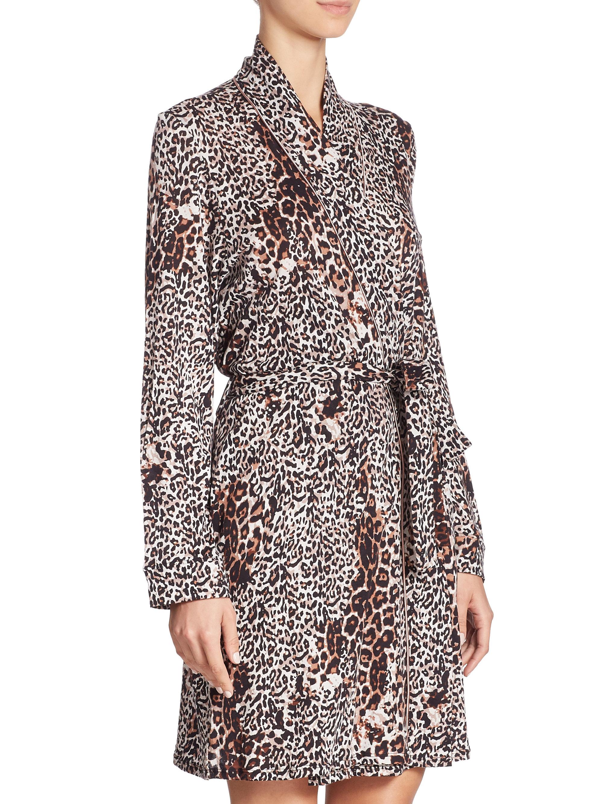 leopard print bathrobes